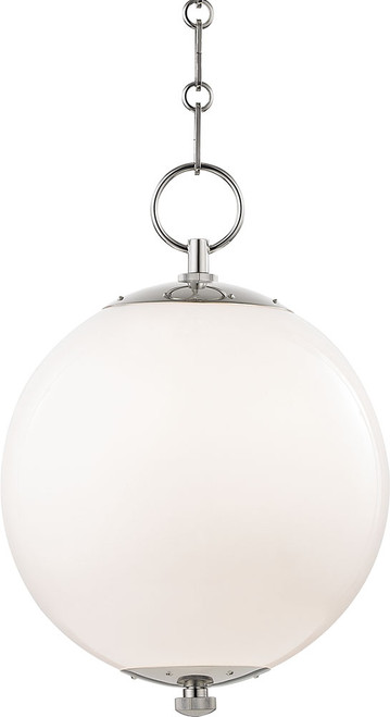 Hudson Valley MDS700-PN Sphere No.1 Modern Polished Nickel Mini Pendant Lamp