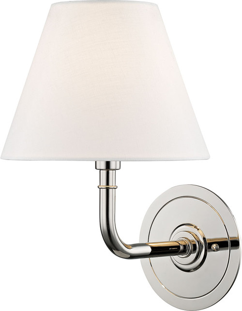 Hudson Valley MDS600-PN Signature No.1 Polished Nickel Sconce Lighting