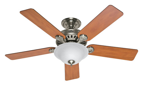 Hunter 53249 Pro's Best Five Minute Fan Fluorescent 52 Inch Span Brushed Nickel Ceiling Fan