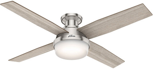 Hunter 50283 Dempsey Brushed Nickel LED 52" Ceiling Fan
