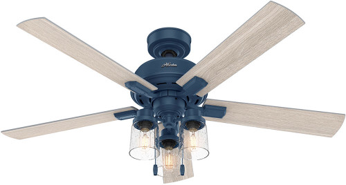 Hunter 50310 Hartland Indigo Blue LED 52" Home Ceiling Fan