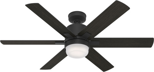 Hunter 50980 Radeon Contemporary Matte Black LED 52" Home Ceiling Fan