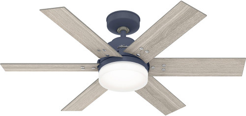 Hunter 51206 Pacer Contemporary Indigo Blue LED 44" Home Ceiling Fan