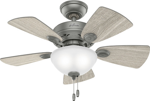 Hunter 51471 Watson Matte Silver LED 34" Ceiling Fan