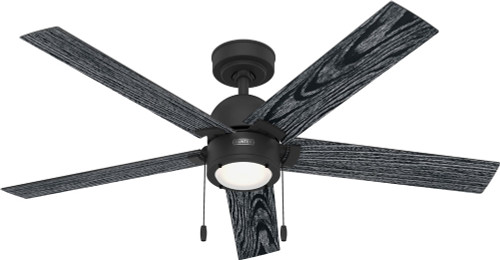 Hunter 51760 Erling Matte Black LED 52" Ceiling Fan