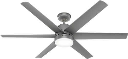 Hunter 51876 Skysail Matte Silver LED 60" Home Ceiling Fan