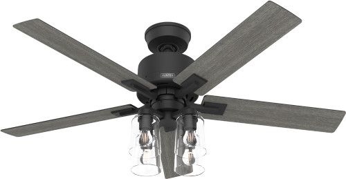 Hunter 52311 Techne Matte Black LED 52" Ceiling Fan