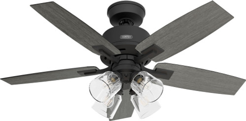 Hunter 52425 Gatlinburg Matte Black LED 44" Home Ceiling Fan