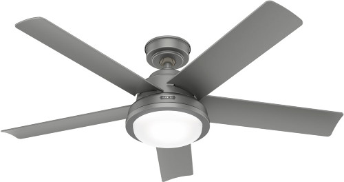 Hunter 52416 Seawall Modern Matte Silver LED Ceiling Fan