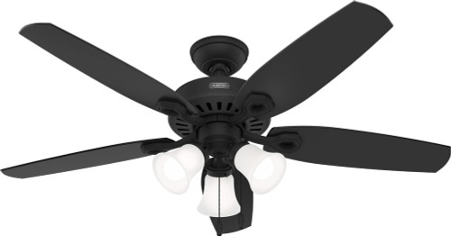 Hunter 52731 Builder Matte Black LED Home Ceiling Fan