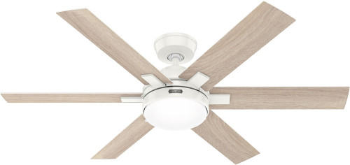 Hunter 52784 Georgetown Contemporary Fresh White 52" Ceiling Fan