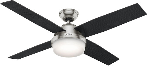 Hunter 59216 Dempsey with Light Black Oak / Chocolate Oak LED 52" Ceiling Fan
