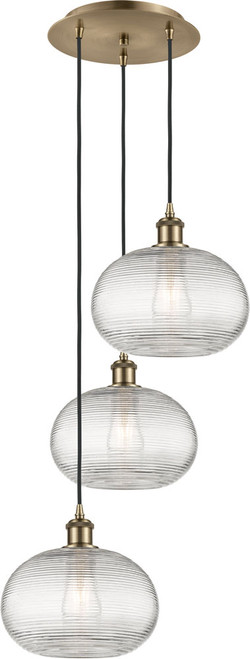 Innovations 113B-3P-G555-10 Ballston Ithaca Modern LED Multi Drop Lighting