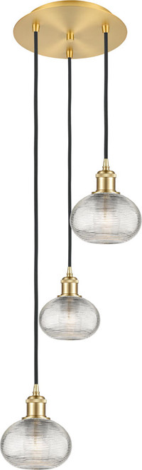 Innovations 113B-3P-G555-6 Ballston Ithaca Modern LED Multi Pendant Light