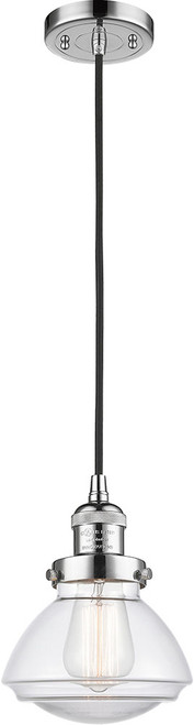 Innovations 201C-PC-G322 Franklin Restoration Olean Polished Chrome LED Mini Pendant Lighting Fixture