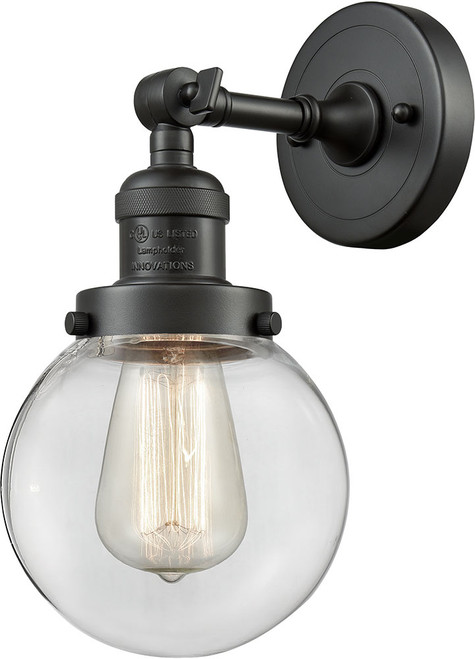 Innovations 203-OB-G202-6-LED Franklin Restoration Beacon Contemporary Oil Rubbed Bronze LED Wall Lighting