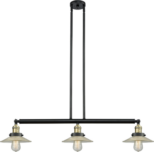 Innovations 213-BAB-G2 Franklin Restoration Halophane Black Antique Brass LED Kitchen Island Lighting