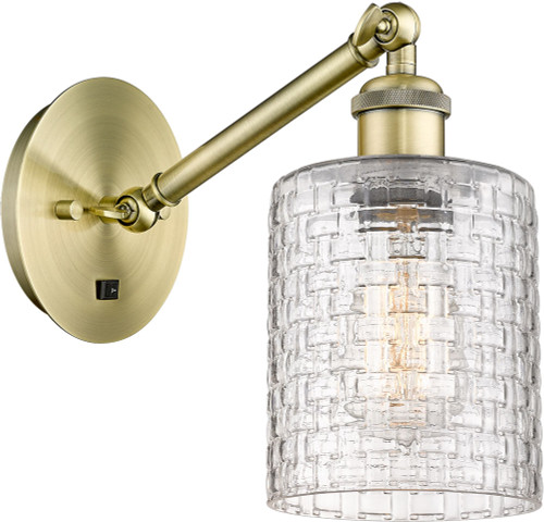 Innovations 317-1W-G112C-5CL Ballston Cobbleskill Modern LED Wall Swing Arm Lamp