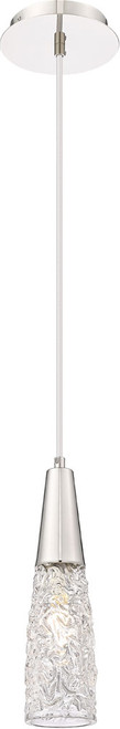 Innovations 322-1P-PN-G322-3CL Amherst Brook Modern Polished Nickel LED Mini Pendant Light