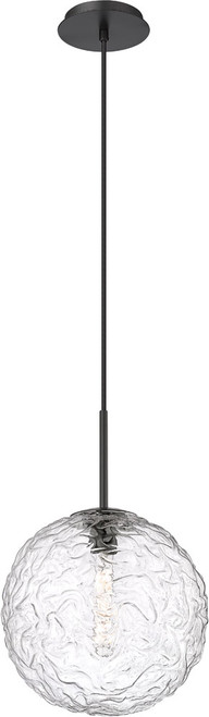 Innovations 321-1P-BK-G320-12CL-BK Barrington Contemporary Matte Black LED Pendant Light