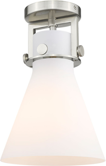 Innovations 411-1F-G411-8WH Newton Cone Contemporary LED Ceiling Light Fixture