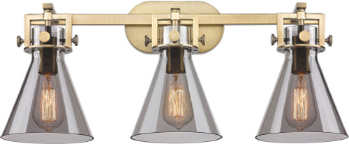 Innovations 411-3W-G411-7SM Newton Cone 3-Light Bathroom Lighting Fixture