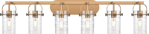 Innovations 423-6W-G423-7DE Pilaster II Cylinder Contemporary LED 6-Light Bathroom Light Sconce