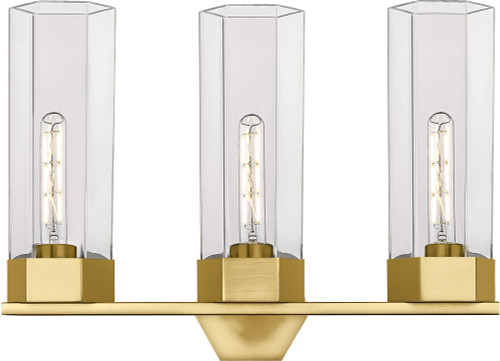 Innovations 427-3W-G427-14CL Claverack Modern LED 3-Light Bathroom Lighting Sconce