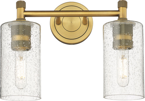Innovations 434-2W-G434-7SDY Crown Point Contemporary LED 2-Light Bathroom Vanity Light