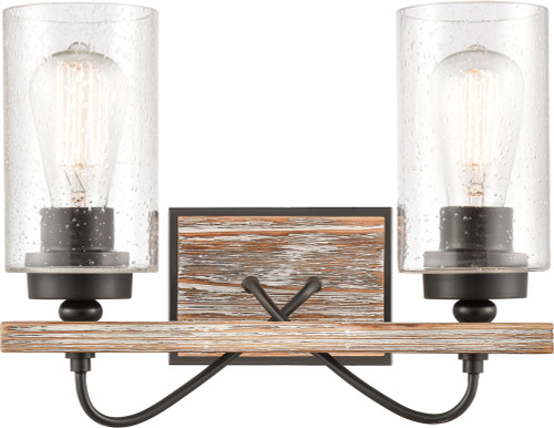 Innovations 442-2W-BK-SDY-LED Paladin Modern Matte Black LED 2-Light Bathroom Light