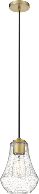 Innovations 490-1P-BB-G574-7 Fairfield Brushed Brass Seedy Fairfield LED Mini Drop Ceiling Light Fixture