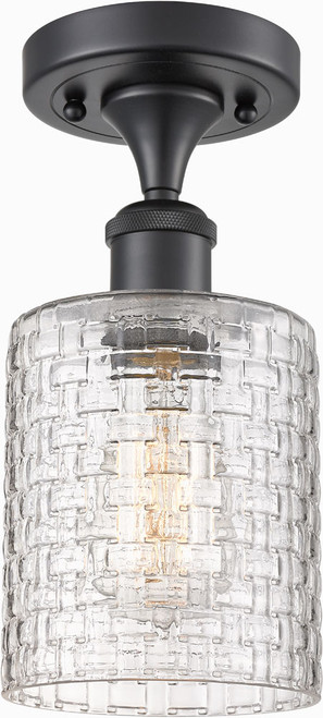 Innovations 516-1C-G112C-5CL Ballston Cobbleskill Contemporary LED Overhead Light Fixture