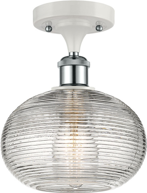 Innovations 516-1C-G555-8CL Ballston Ithaca Modern LED 8" Flush Lighting