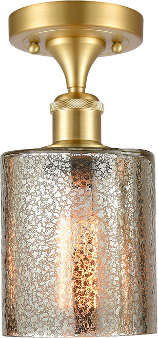 Innovations 516-1C-SG-G116 Ballston Cobbleskill Satin Gold LED Ceiling Light Fixture