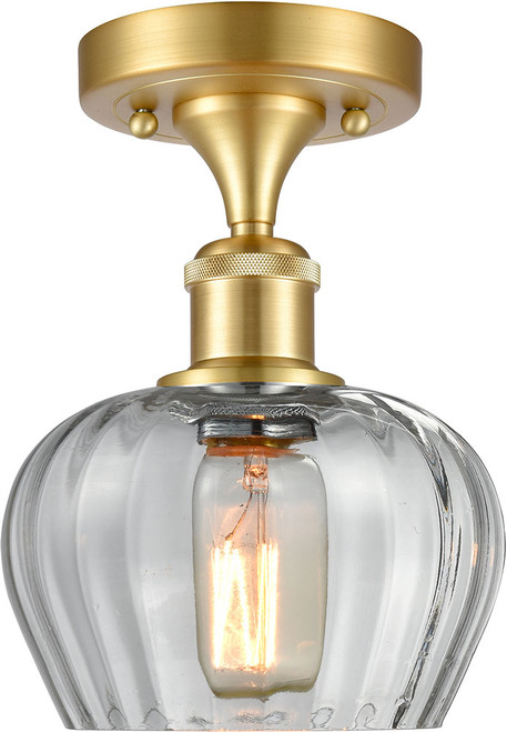 Innovations 516-1C-SG-G92 Ballston Fenton Satin Gold LED Overhead Lighting