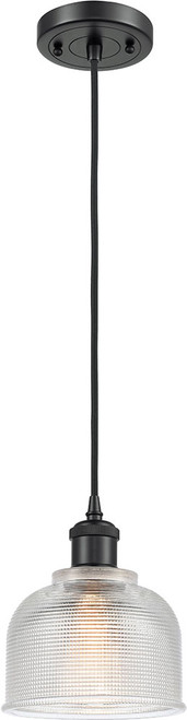 Innovations 516-1P-BK-G412 Ballston Dayton Matte Black LED Mini Drop Ceiling Light Fixture