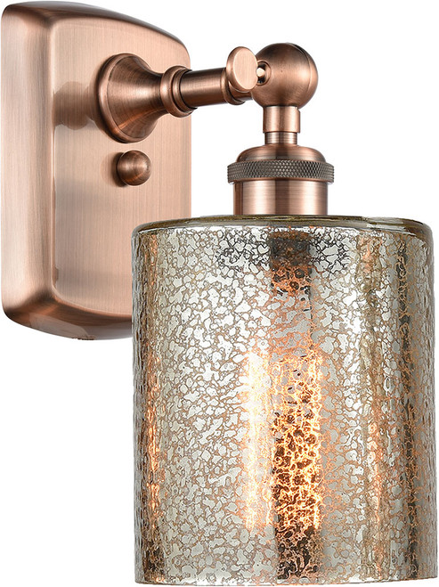 Innovations 516-1W-AC-G116 Ballston Cobbleskill Antique Copper LED Wall Mounted Lamp