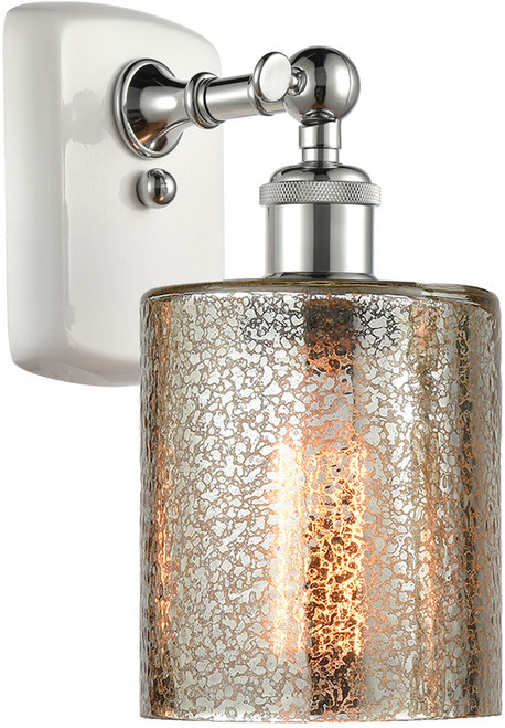 Innovations 516-1W-WPC-G116 Ballston Cobbleskill White and Polished Chrome LED Wall Lamp