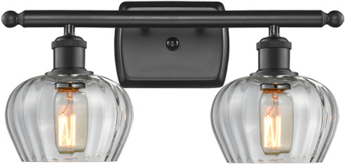 Innovations 516-2W-BK-G92 Ballston Fenton Matte Black LED 2-Light Bathroom Sconce Lighting