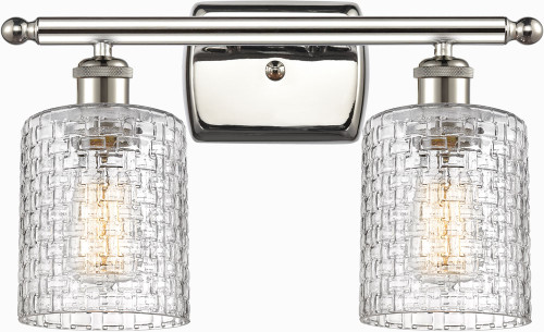 Innovations 516-2W-G112C-5CL Ballston Cobbleskill Modern LED 2-Light Lighting For Bathroom
