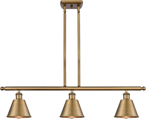 Innovations 516-3I-BB-M8 Ballston Smithfield Brushed Brass LED Kitchen Island Light