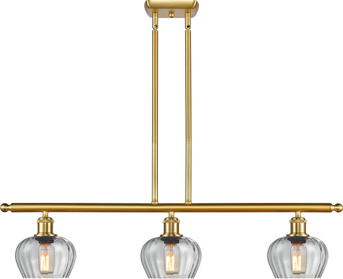 Innovations 516-3I-SG-G92 Ballston Fenton Satin Gold LED Island Light Fixture