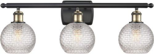 Innovations 516-3W-G122C-6CL Ballston Athens Contemporary LED 3-Light Bath Sconce