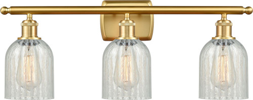 Innovations 516-3W-SG-G2511 Ballston Caledonia Satin Gold LED 3-Light Bath Sconce