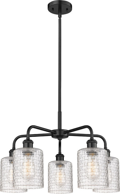 Innovations 516-5CR-G112C-5CL Downtown Urban Cobbleskill Contemporary LED Hanging Chandelier