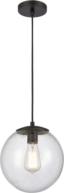 Innovations 610-BK-SDY Tolland Matte Black Seedy Tolland LED Mini Drop Lighting