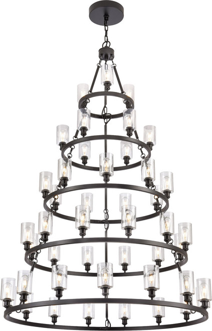 Innovations 8203456-BK-G804 Ballston Saloon Contemporary Black Chandelier Lighting