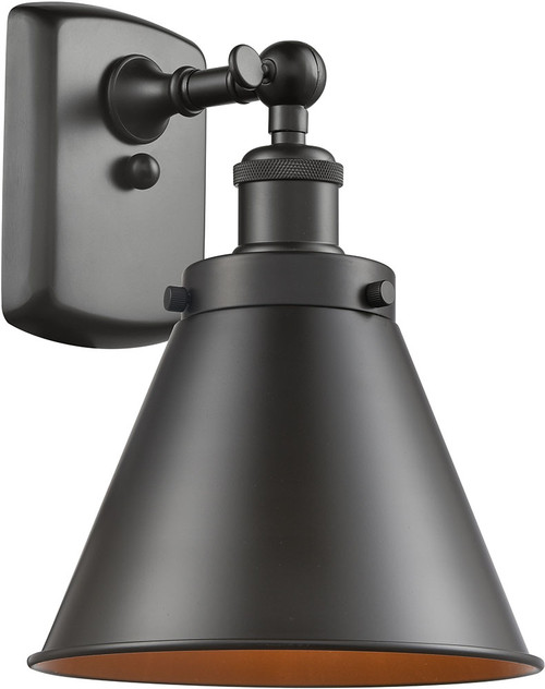 Innovations 916-1W-OB-M13 Ballston Appalachian Contemporary Oil Rubbed Bronze Wall Lamp