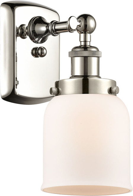 Innovations 916-1W-PN-G51-LED Ballston Small Bell Contemporary Polished Nickel LED Wall Sconce Light