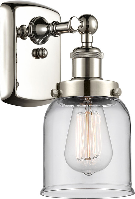 Innovations 916-1W-PN-G52-LED Ballston Small Bell Modern Polished Nickel LED Wall Lamp